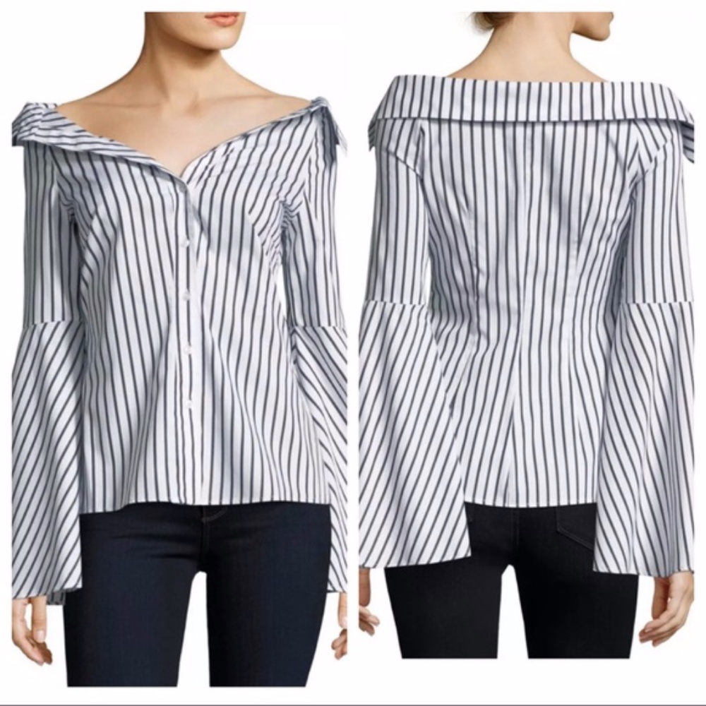 NWT: CAROLINE CONSTAS Persephone Blouse- Small